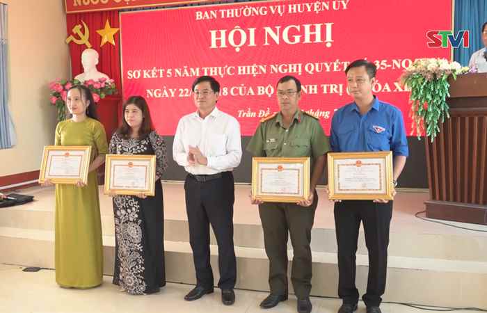 Trần Đề: Ban Thường vụ Huyện uỷ sơ kết 5 năm thực hiện Nghị quyết số 35 của Bộ Chính trị